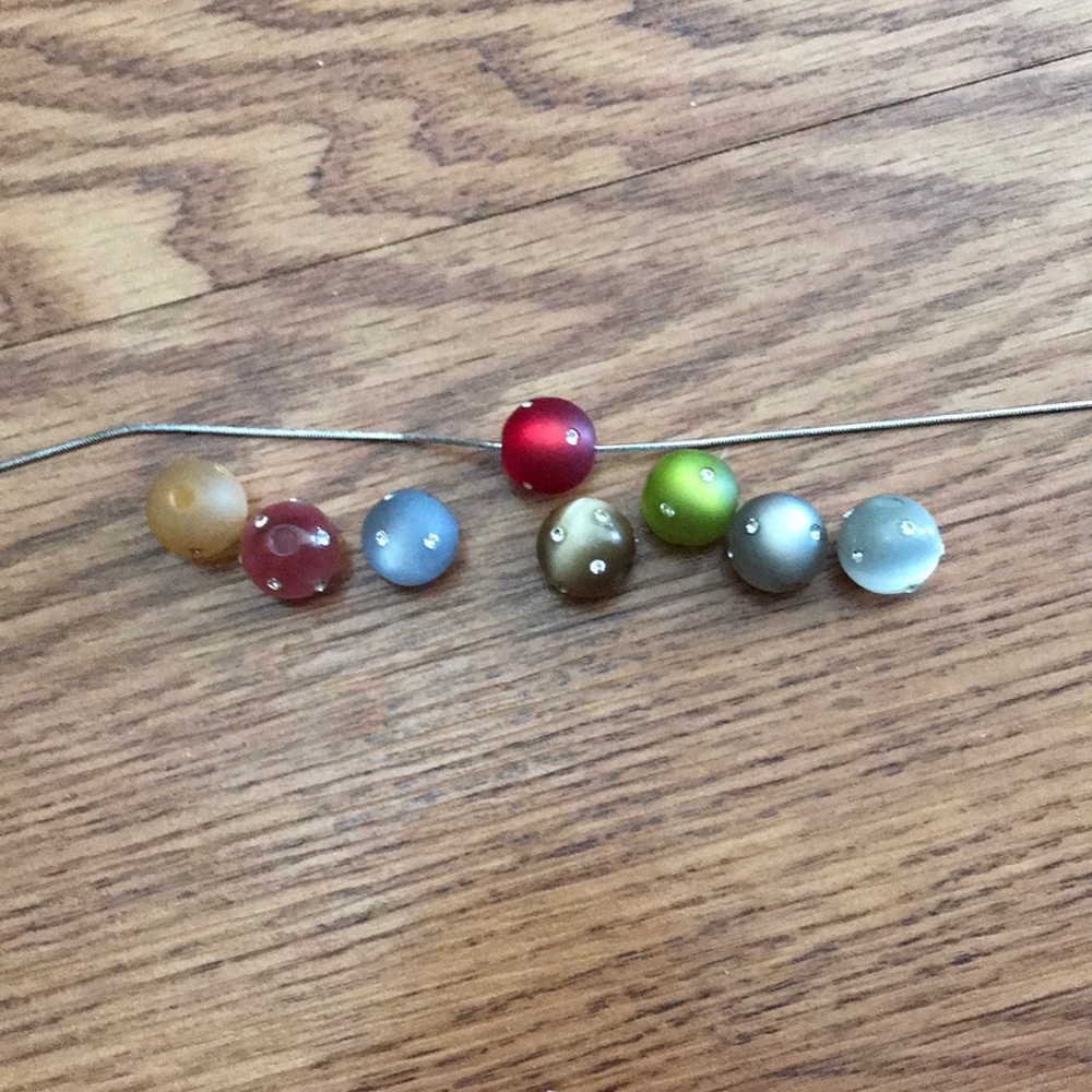 Multiple colored beans with chain